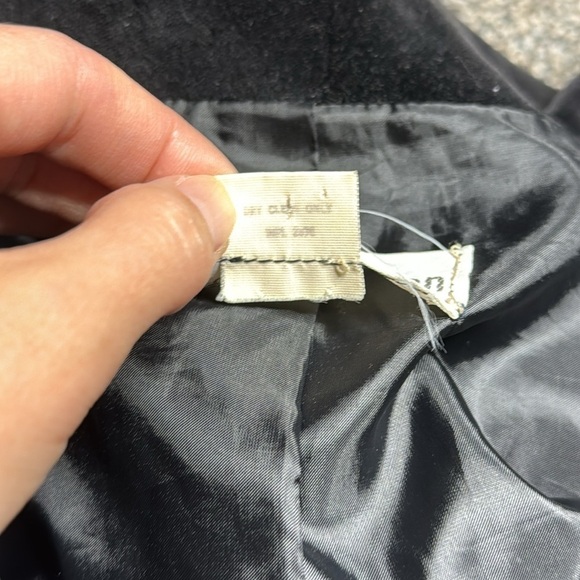 Vintage Glen Of Michigan Black Velvet Blazer Jacket 70s Large - Picture 11 of 14